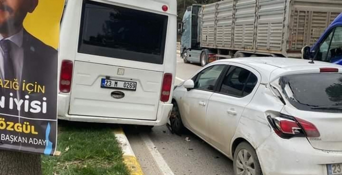 Elazığ'da zincirleme kaza